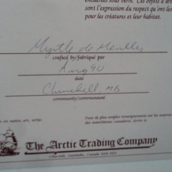 Canadian Native Authentic Caribou Hair Sculpture picture~10 x 12 - Picture 4 of 7